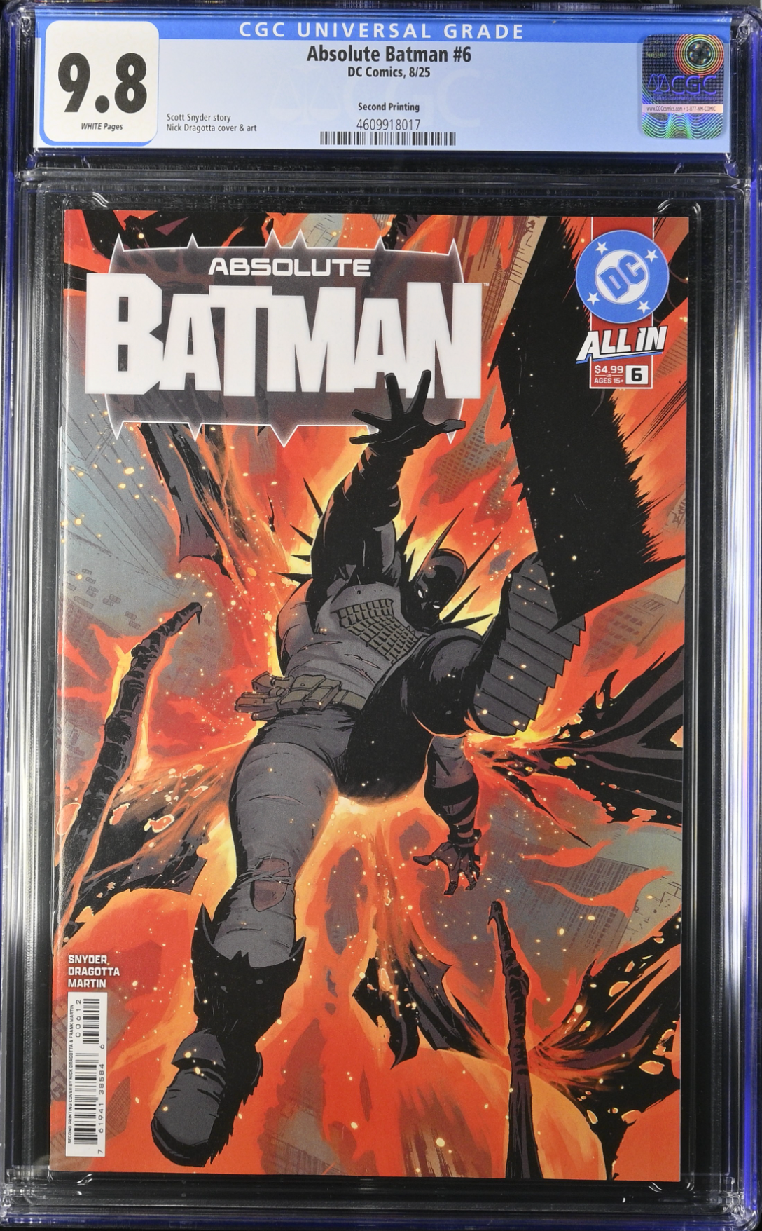 Absolute Batman #6 Second Printing CGC 9.8