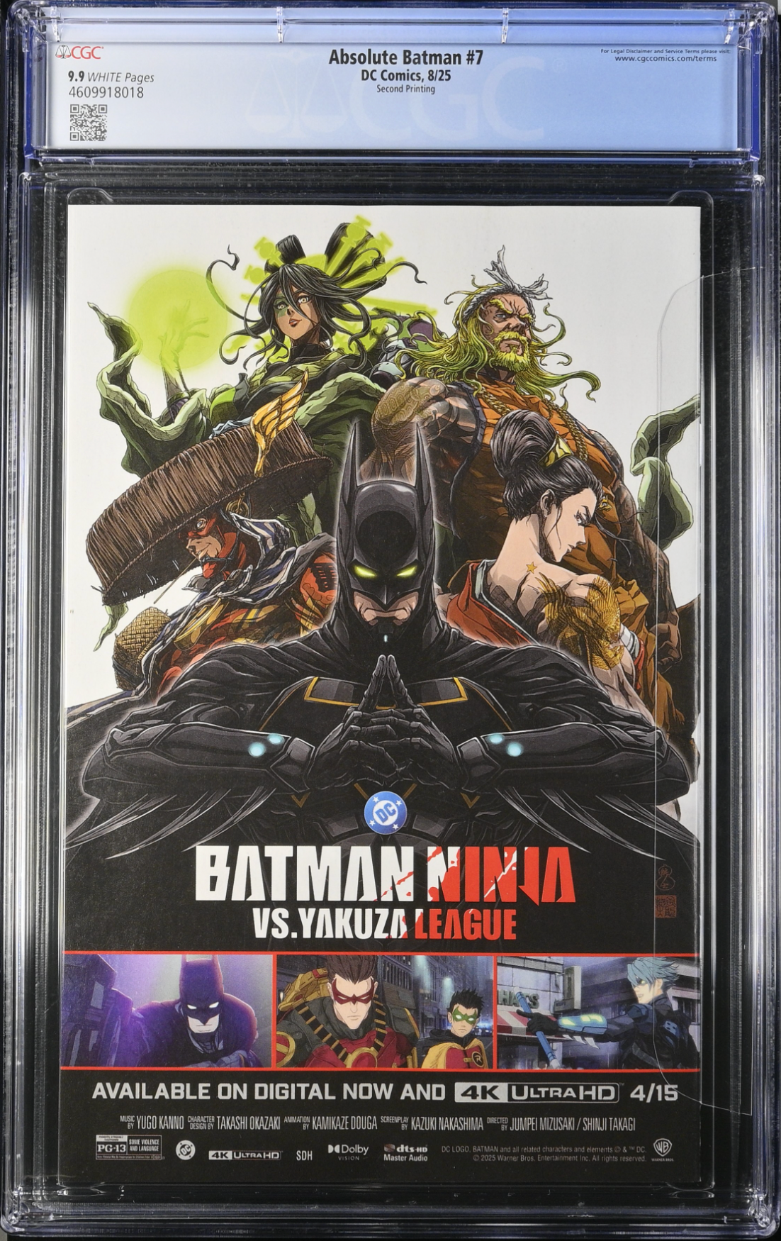 Absolute Batman #7 Second Printing CGC 9.9