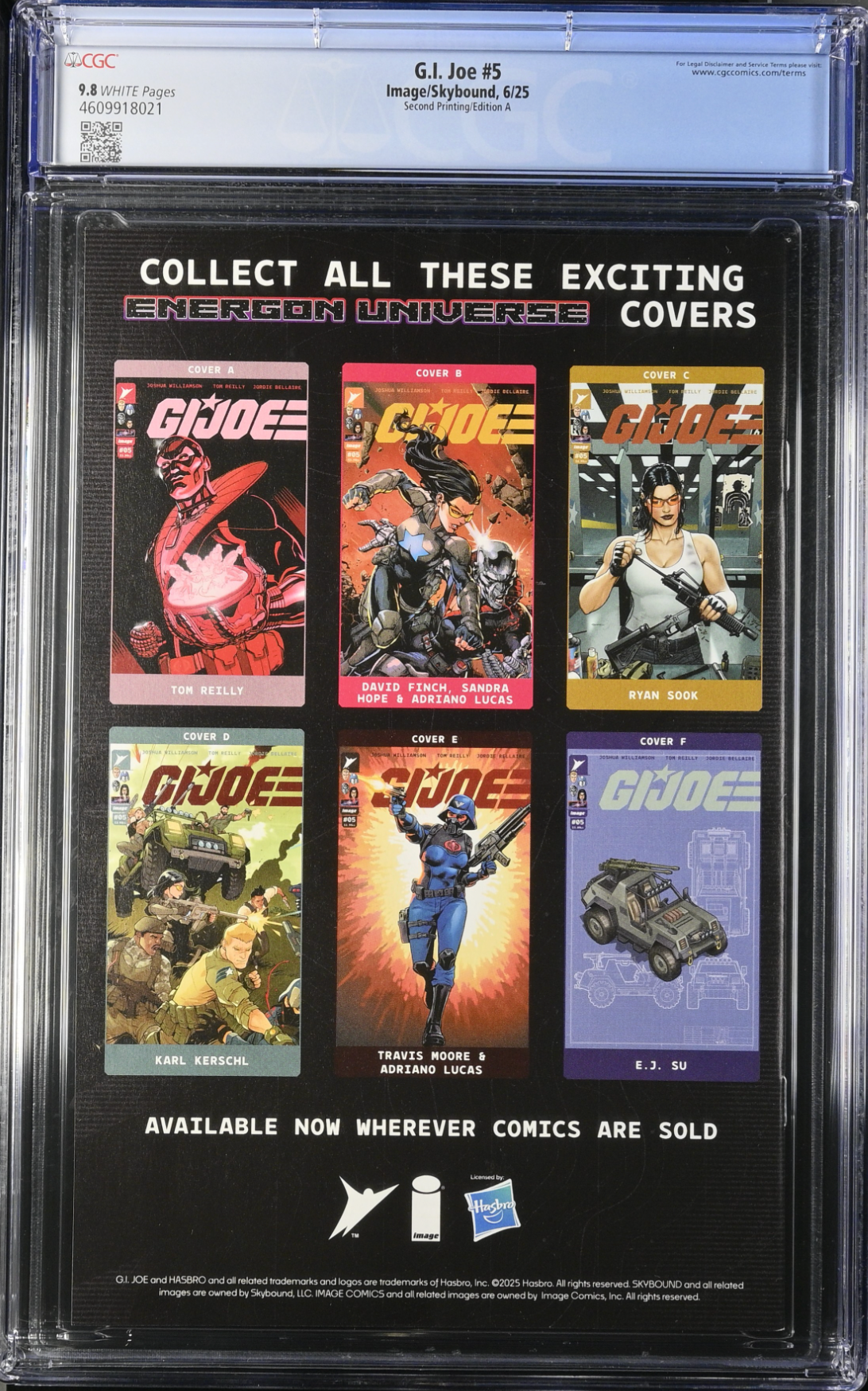 G.I. Joe #5 Second Printing - Cover A - CGC 9.8