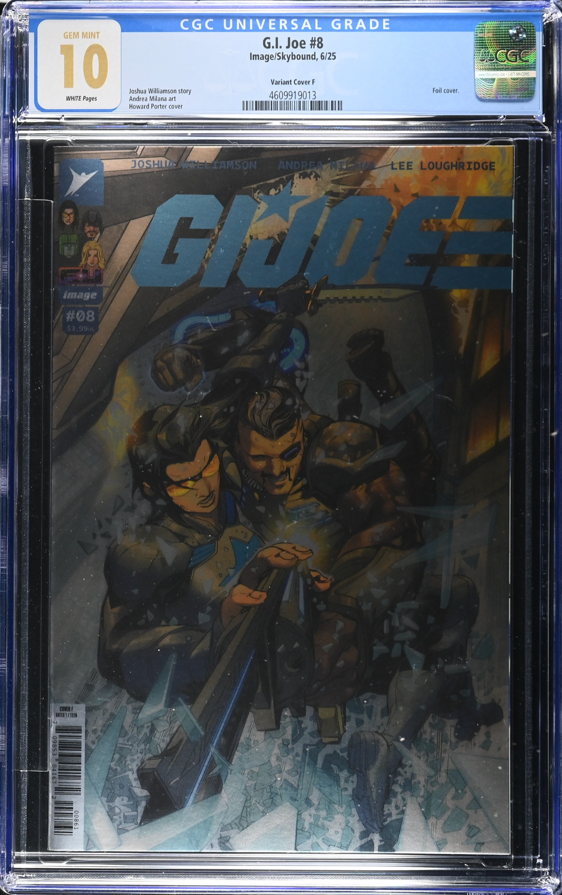G.I. Joe #8 Porter 1:100 Foil Retailer Incentive Variant CGC 10