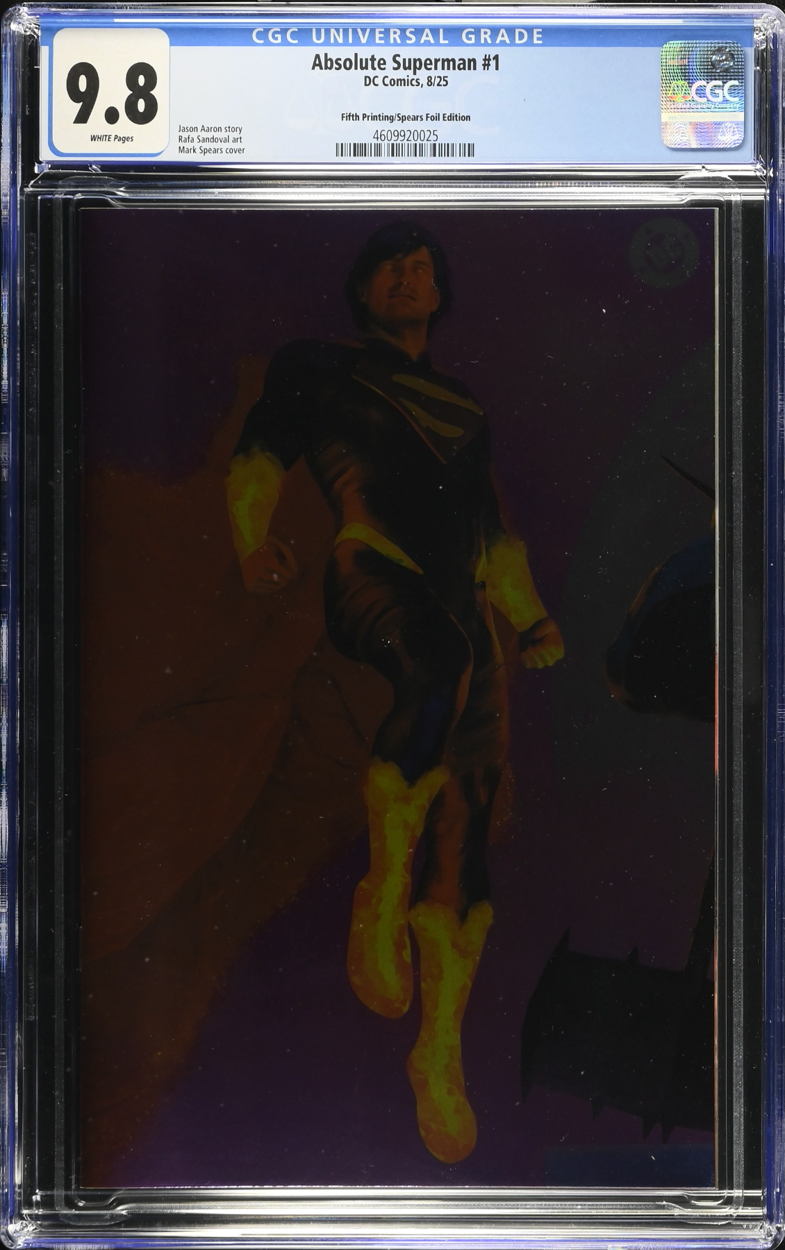 Absolute Superman #1 Fifth Printing Spears Foil Variant CGC 9.8