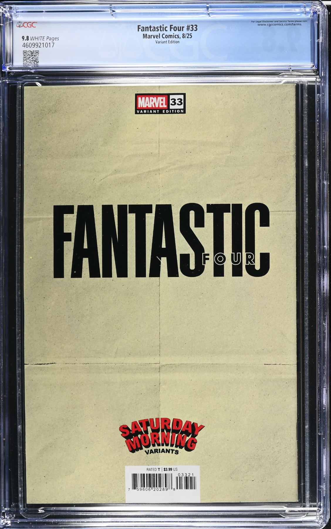 Fantastic Four #33 Galloway Variant CGC 9.8