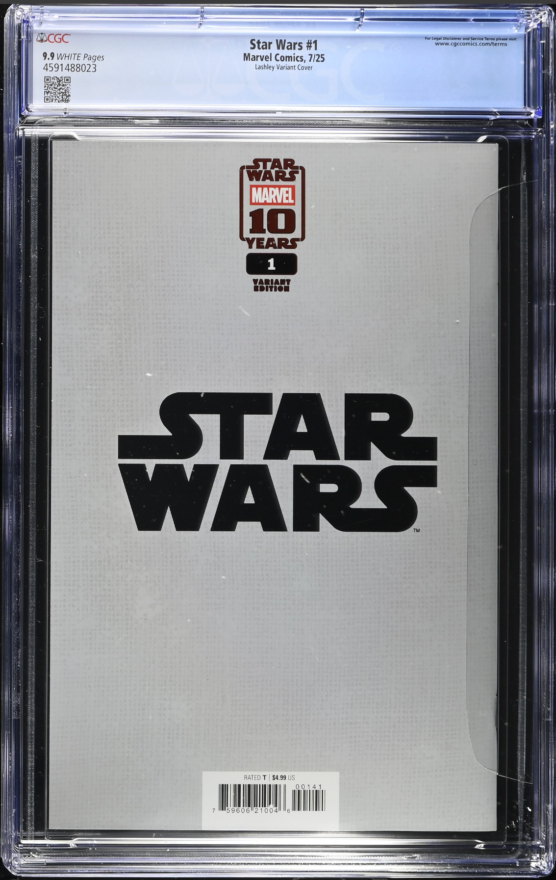 Star Wars #1 Lashley Foil Variant CGC 9.9