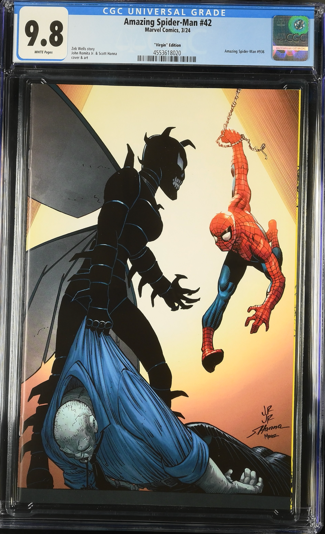 Amazing Spider-Man #42 Romita Jr. 1:100 Virgin Retailer Incentive Variant CGC 9.8