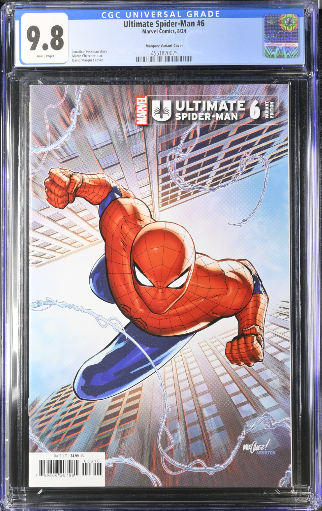 Ultimate Spider-Man #6 Marquez 1:25 Retailer Incentive Variant CGC 9.8