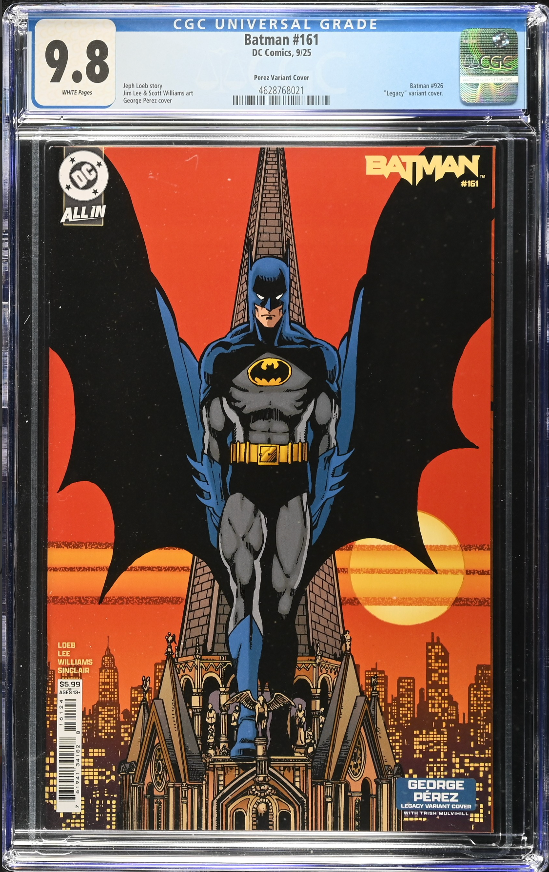 Batman #161 Perez Variant CGC 9.8