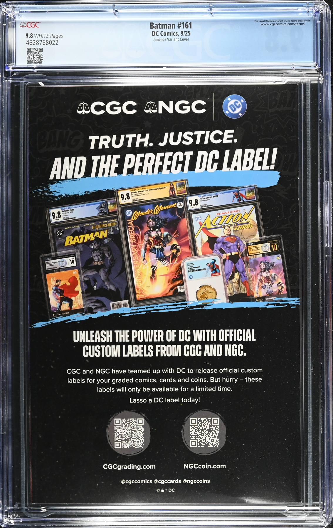 Batman #161 Jimenez Variant CGC 9.8