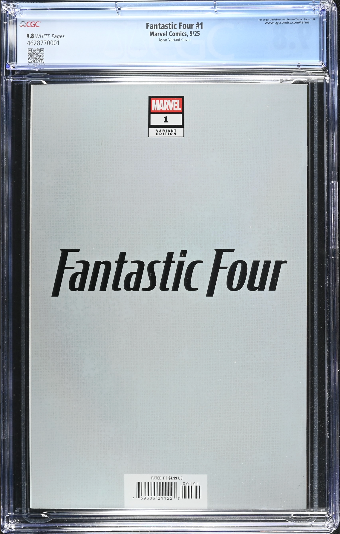 Fantastic Four #1 Asrar Foil Variant CGC 9.8
