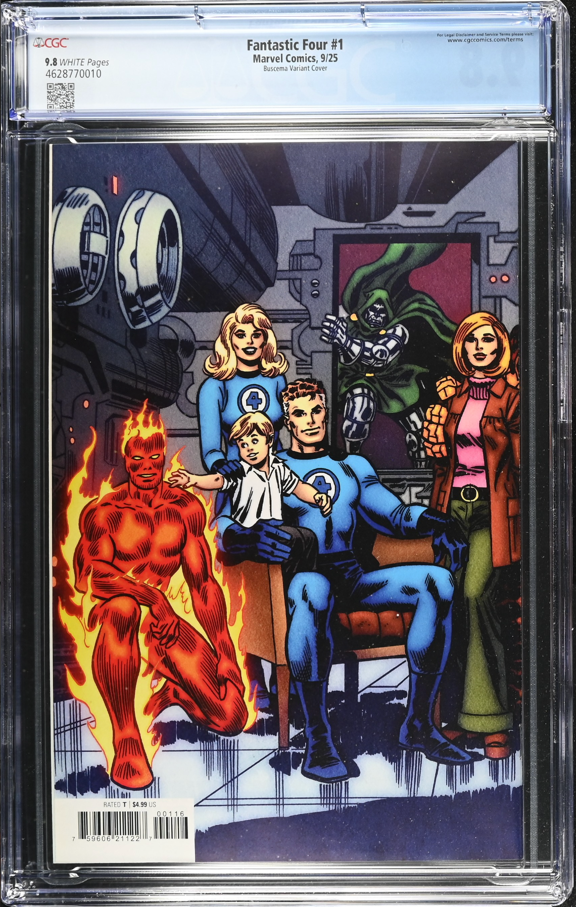 Fantastic Four #1 Buscema 1:50 Wraparound Retailer Incentive Variant CGC 9.8