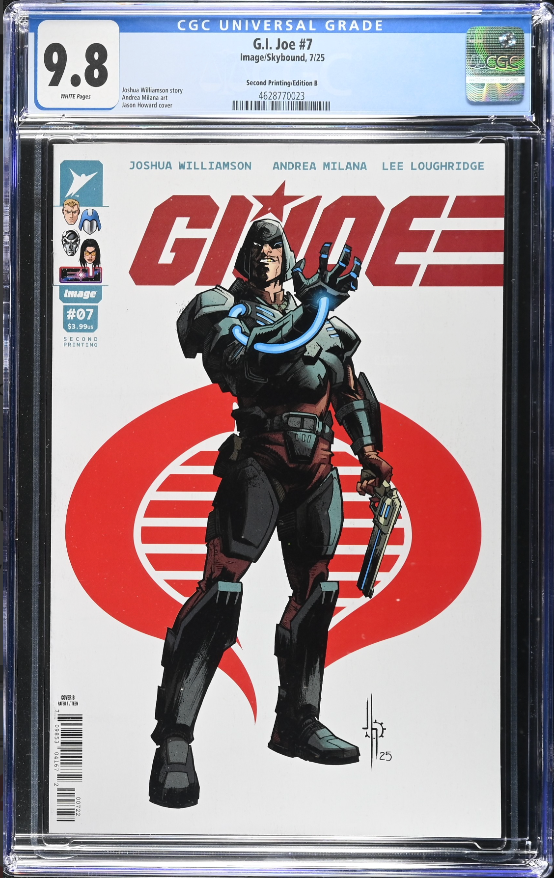 G.I. Joe #7 Second Printing - Cover B - CGC 9.8
