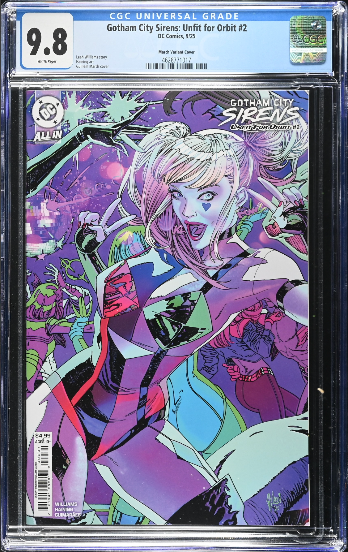Gotham City Sirens: Unfit for Orbit #2 March Variant CGC 9.8