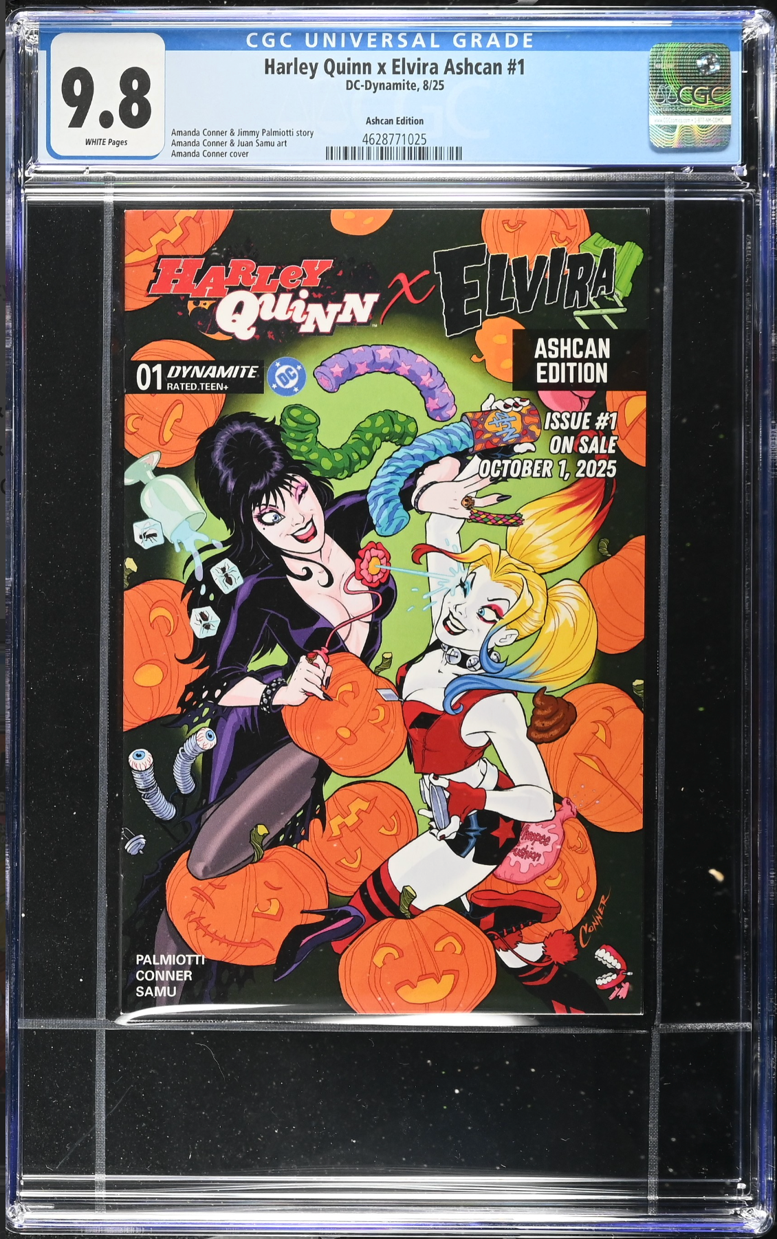 Harley Quinn x Elvira Ashcan #1 CGC 9.8