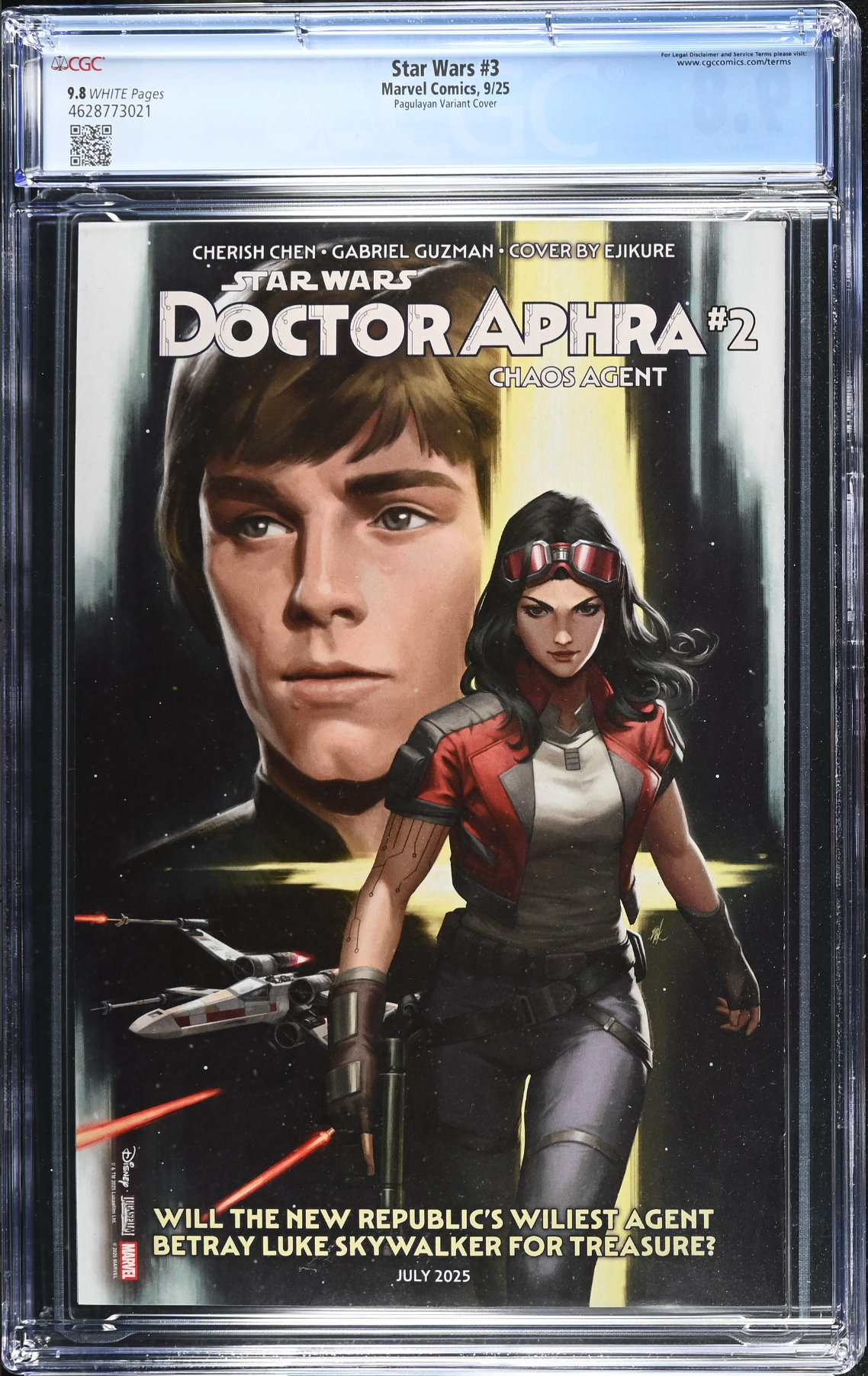 Star Wars #3 Pagulayan Variant CGC 9.8