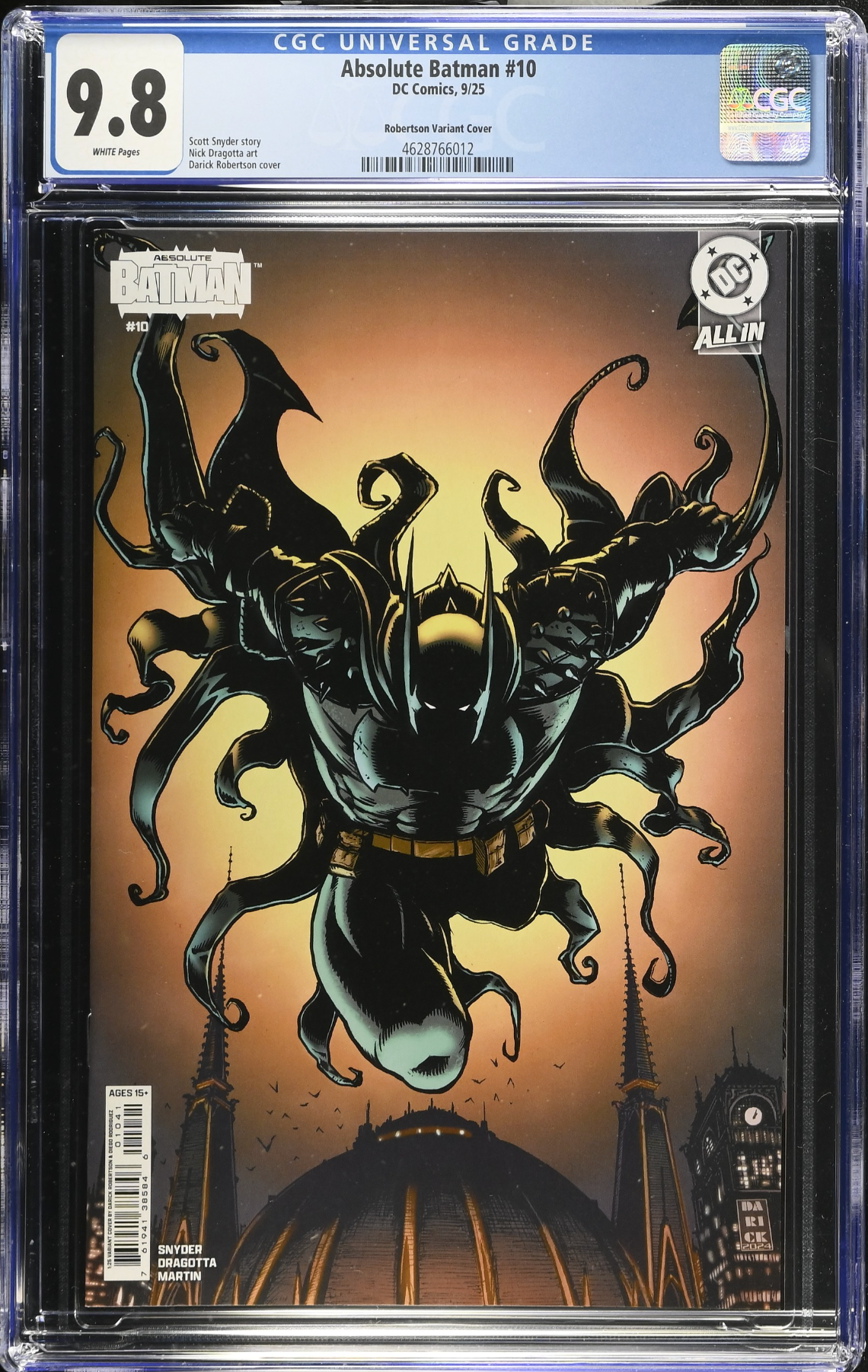 Absolute Batman #10 Robertson 1:25 Retailer Incentive Variant CGC 9.8
