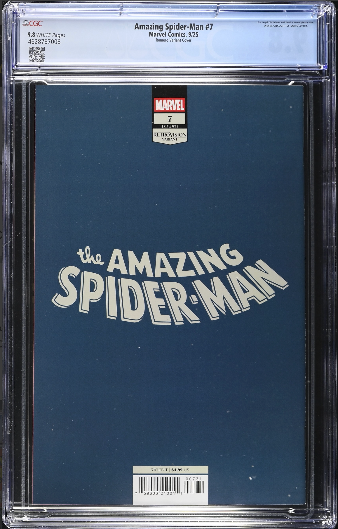 Amazing Spider-Man #7 Romero Variant CGC 9.8