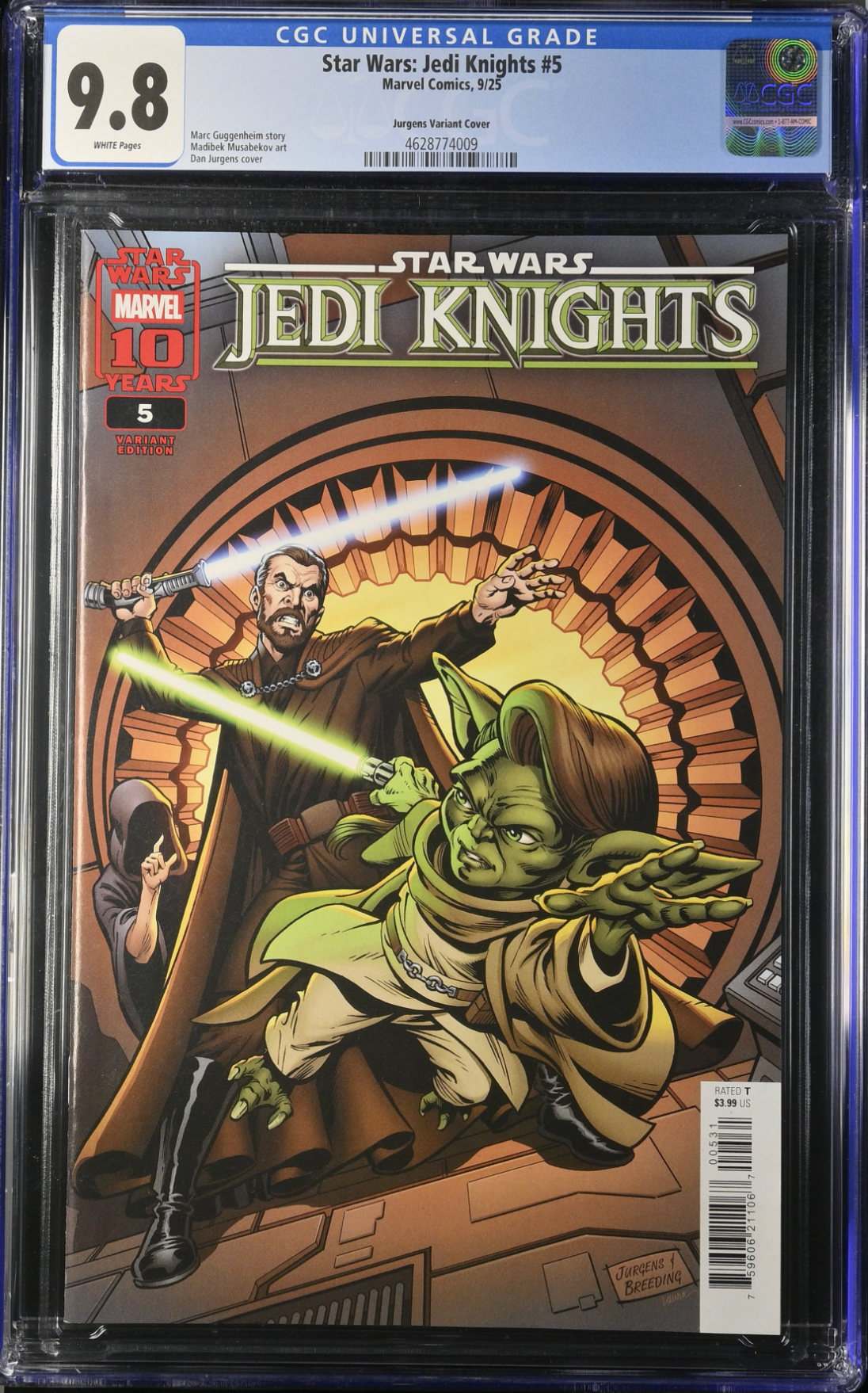 Star Wars: Jedi Knights #5 Jurgens Variant CGC 9.8