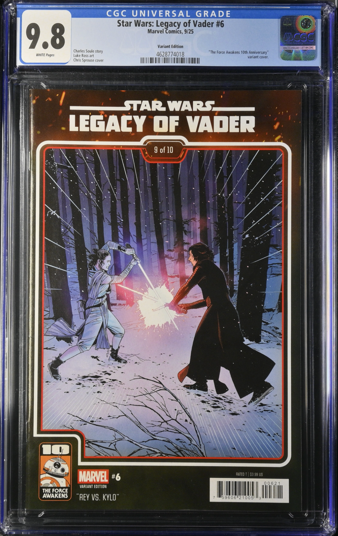 Star Wars: Legacy of Vader #6 Sprouse Variant CGC 9.8