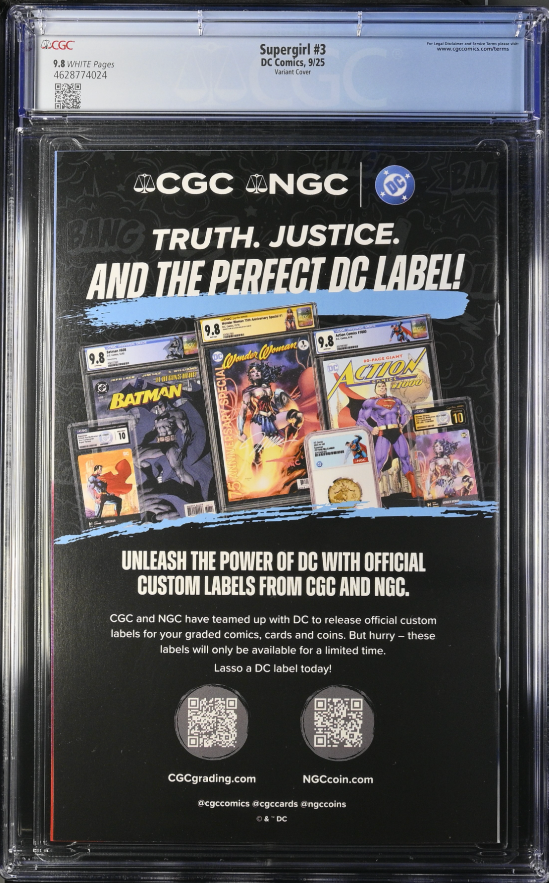 Supergirl #3 Artgerm Variant CGC 9.8