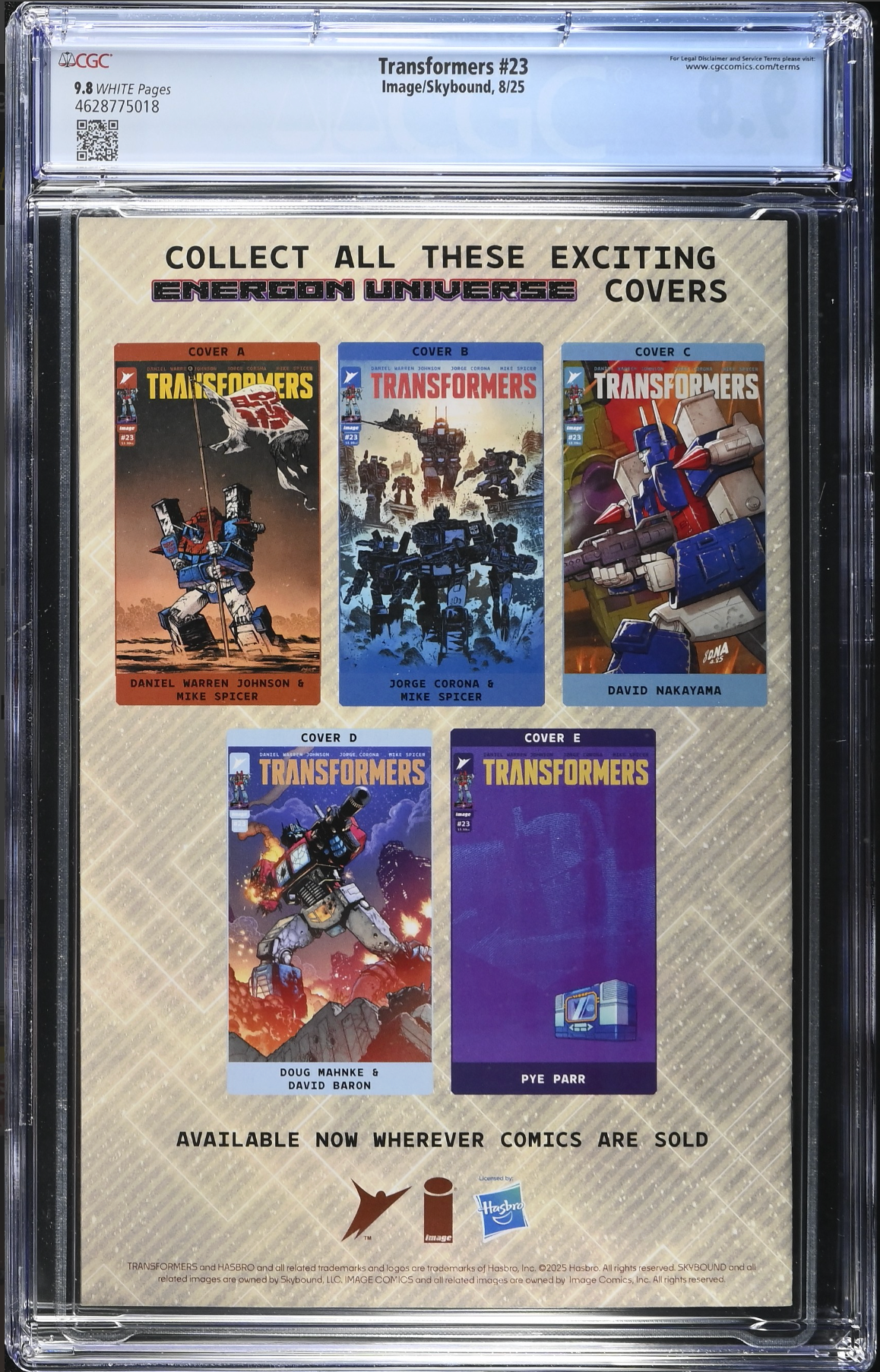 Transformers #23 CGC 9.8