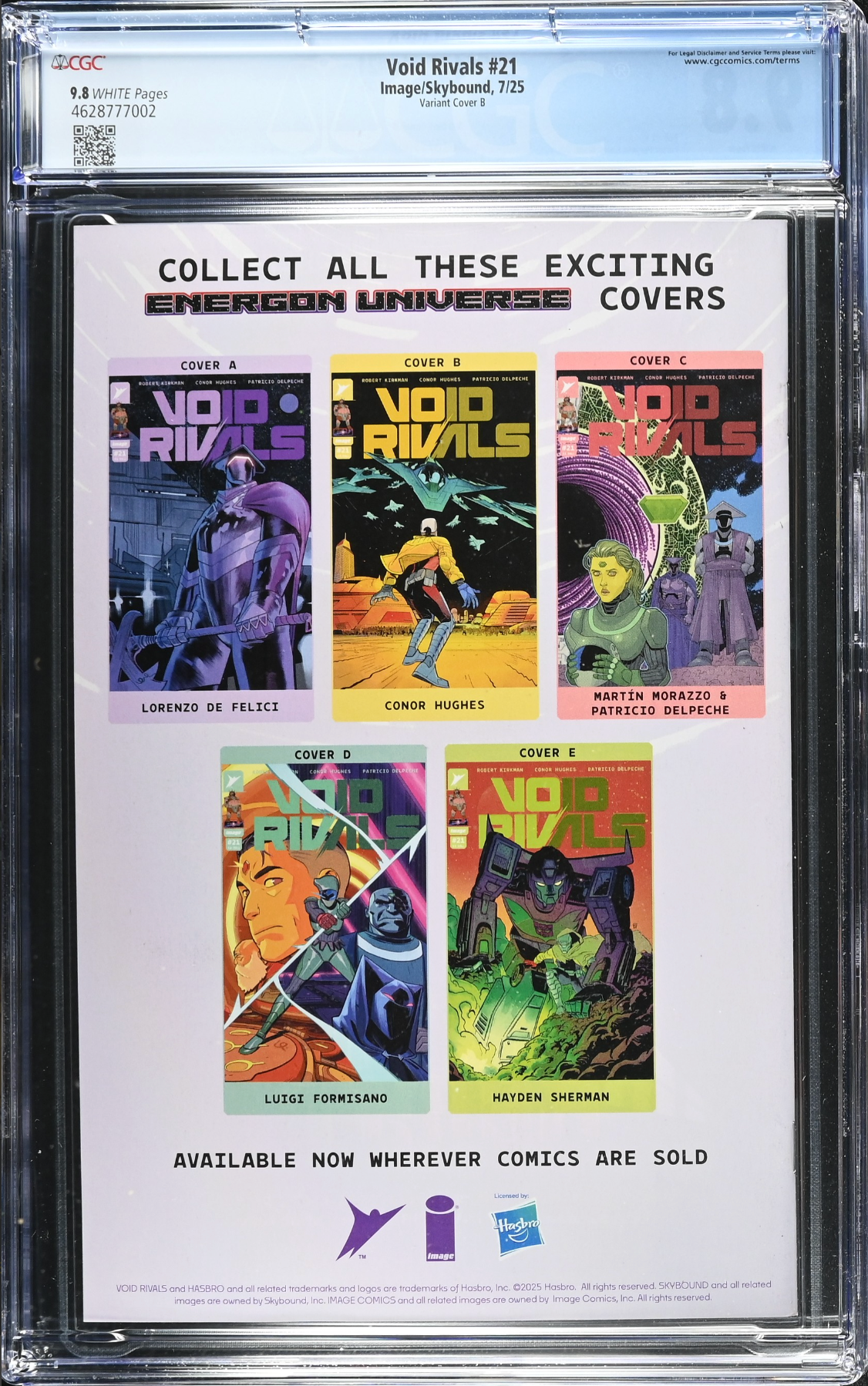 Void Rivals #21 Hughes Variant CGC 9.8