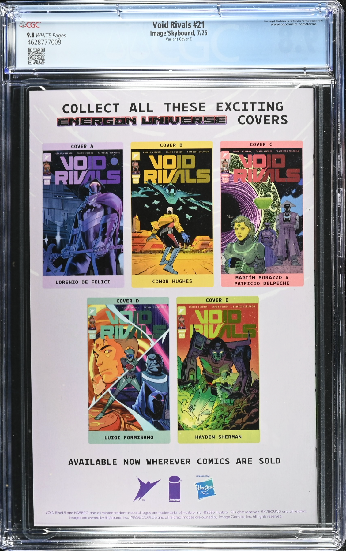 Void Rivals #21 Sherman 1:50 Retailer Incentive Variant CGC 9.8