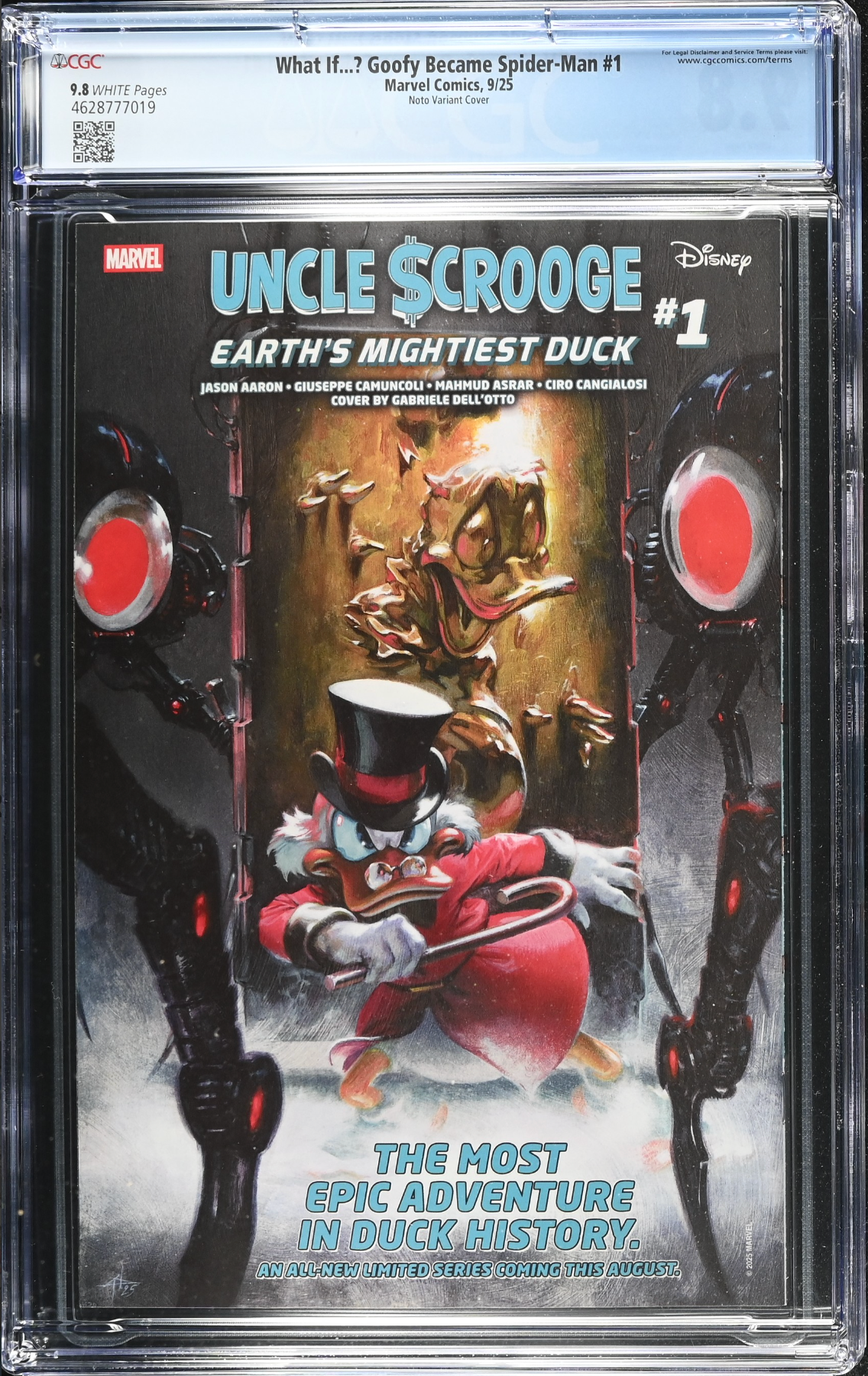 Marvel & Disney: What If...? Goofy Became Spider-Man #1 Noto Variant CGC 9.8