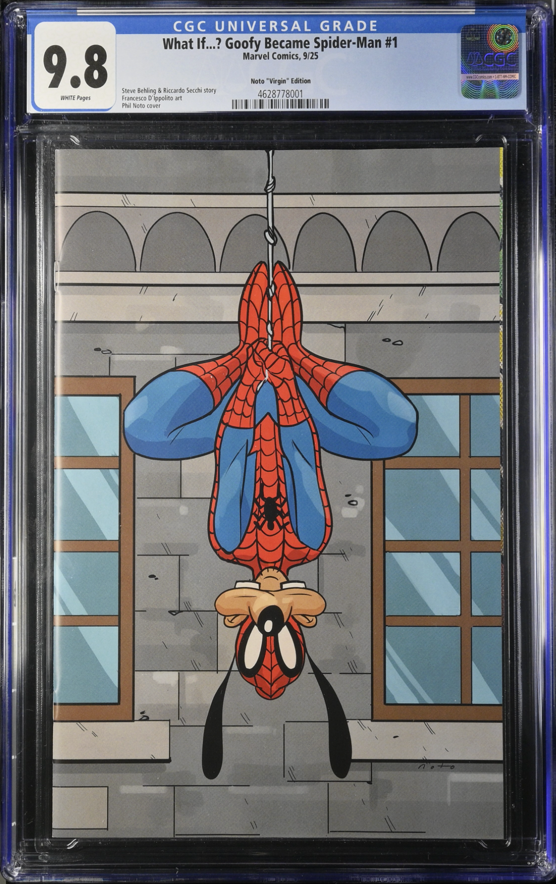 Marvel & Disney: What If...? Goofy Became Spider-Man #1 Noto 1:100 Virgin Retailer Incentive Variant CGC 9.8