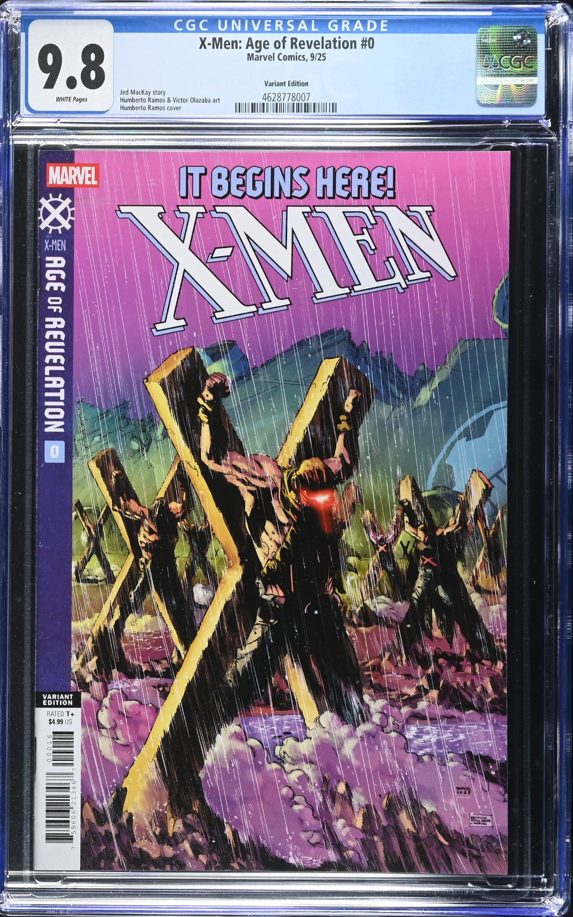X-Men: Age of Revelation #0 Ramos Shadow Drop Variant CGC 9.8