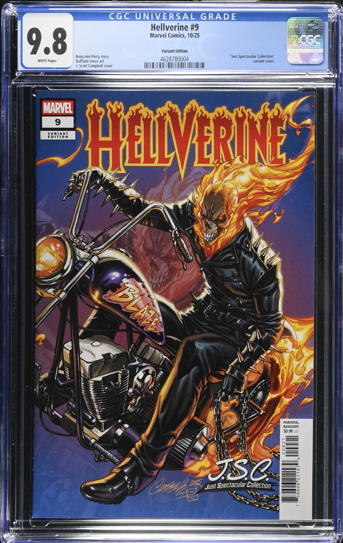 Hellverine #9 Campbell Variant CGC 9.8