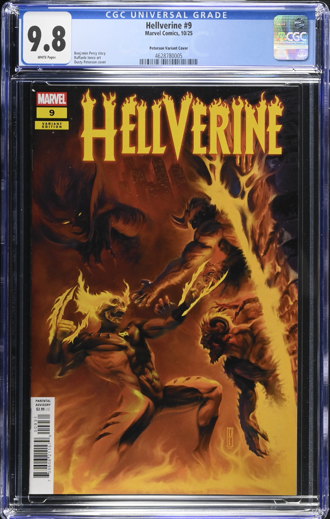 Hellverine #9 Peterson Variant CGC 9.8