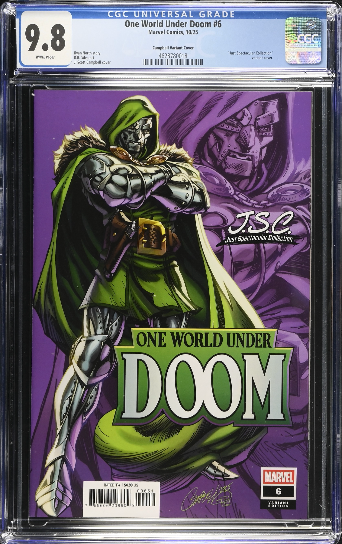 One World Under Doom #6 Campbell Variant CGC 9.8