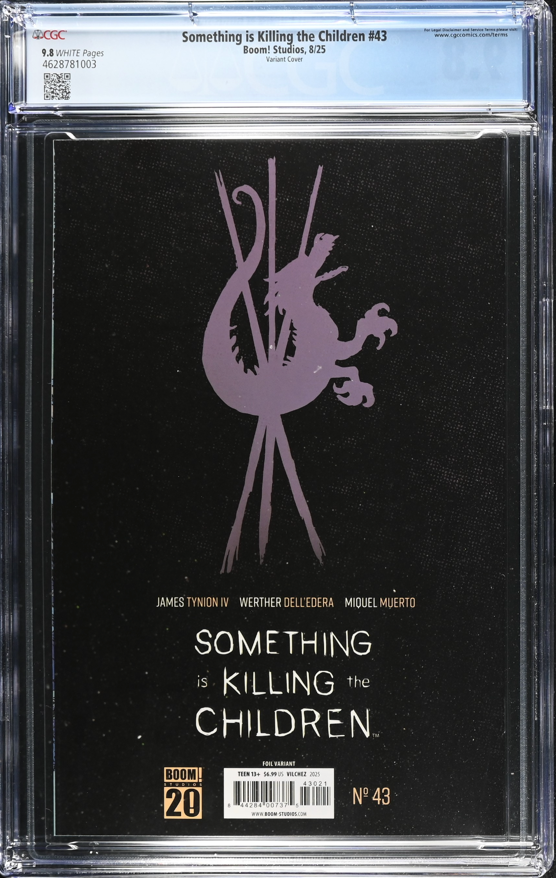 Something is Killing the Children #43 Vilchez Foil Variant CGC 9.8