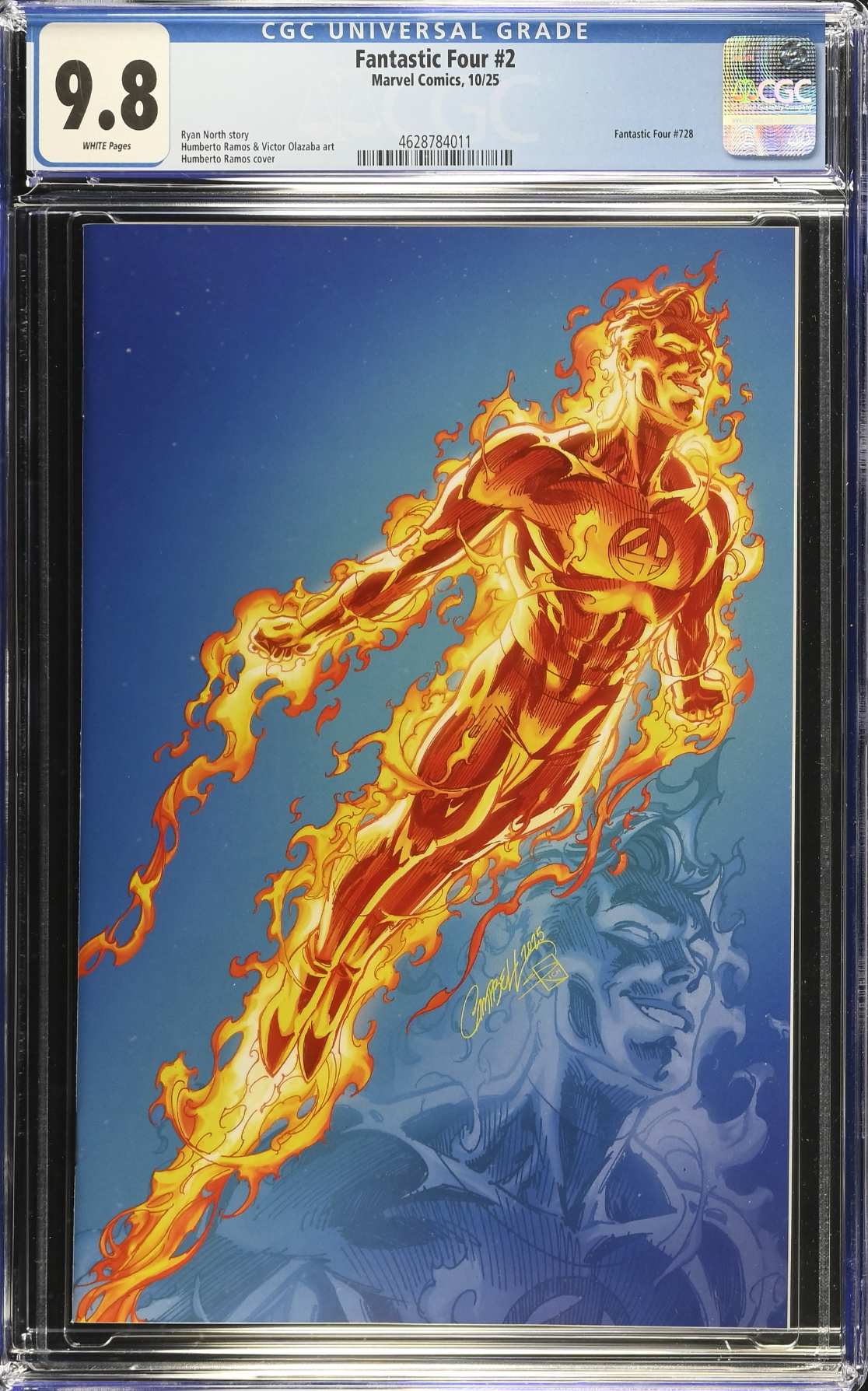 Fantastic Four #2 Campbell 1:100 Virgin Retailer Incentive Variant CGC 9.8