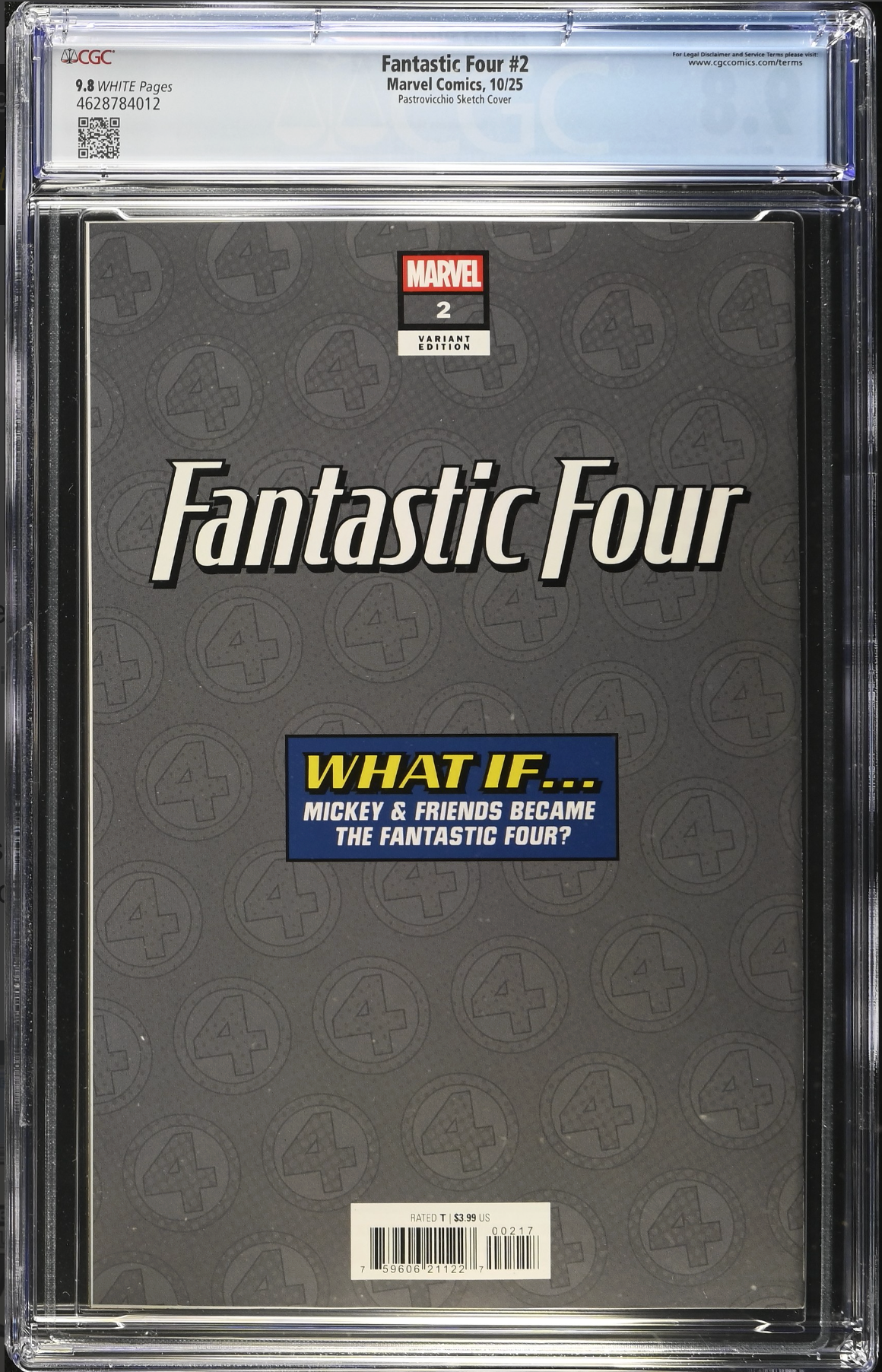 Fantastic Four #2 Disney 1:100 Retailer Incentive Variant CGC 9.8