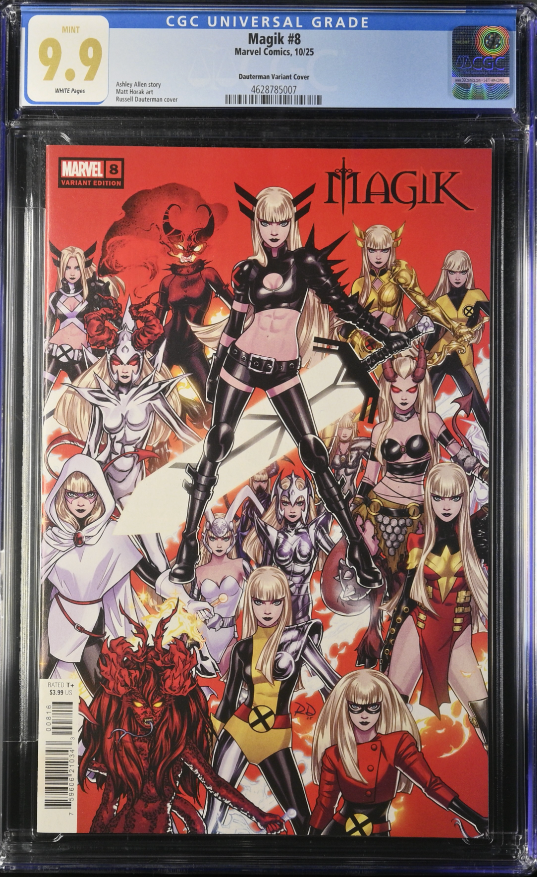 Magik #8 Dauterman 1:25 Retailer Incentive Variant CGC 9.9