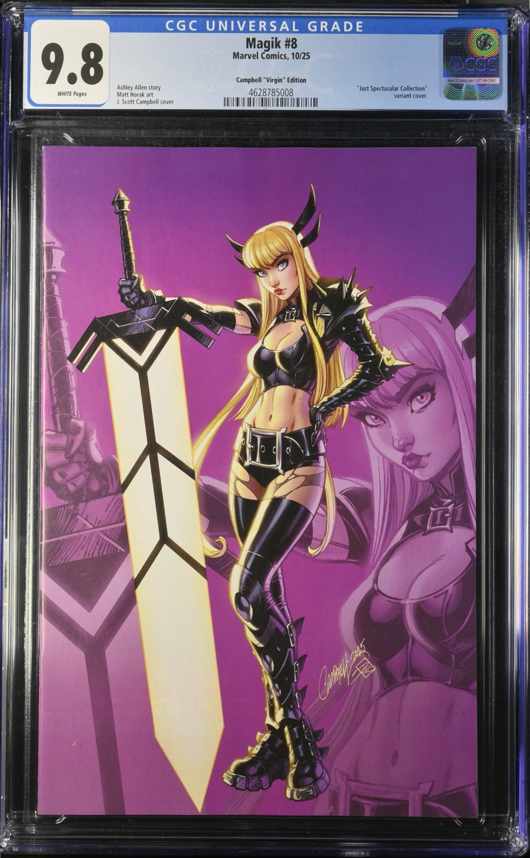 Magik #8 Campbell 1:100 Virgin Retailer Incentive Variant CGC 9.8