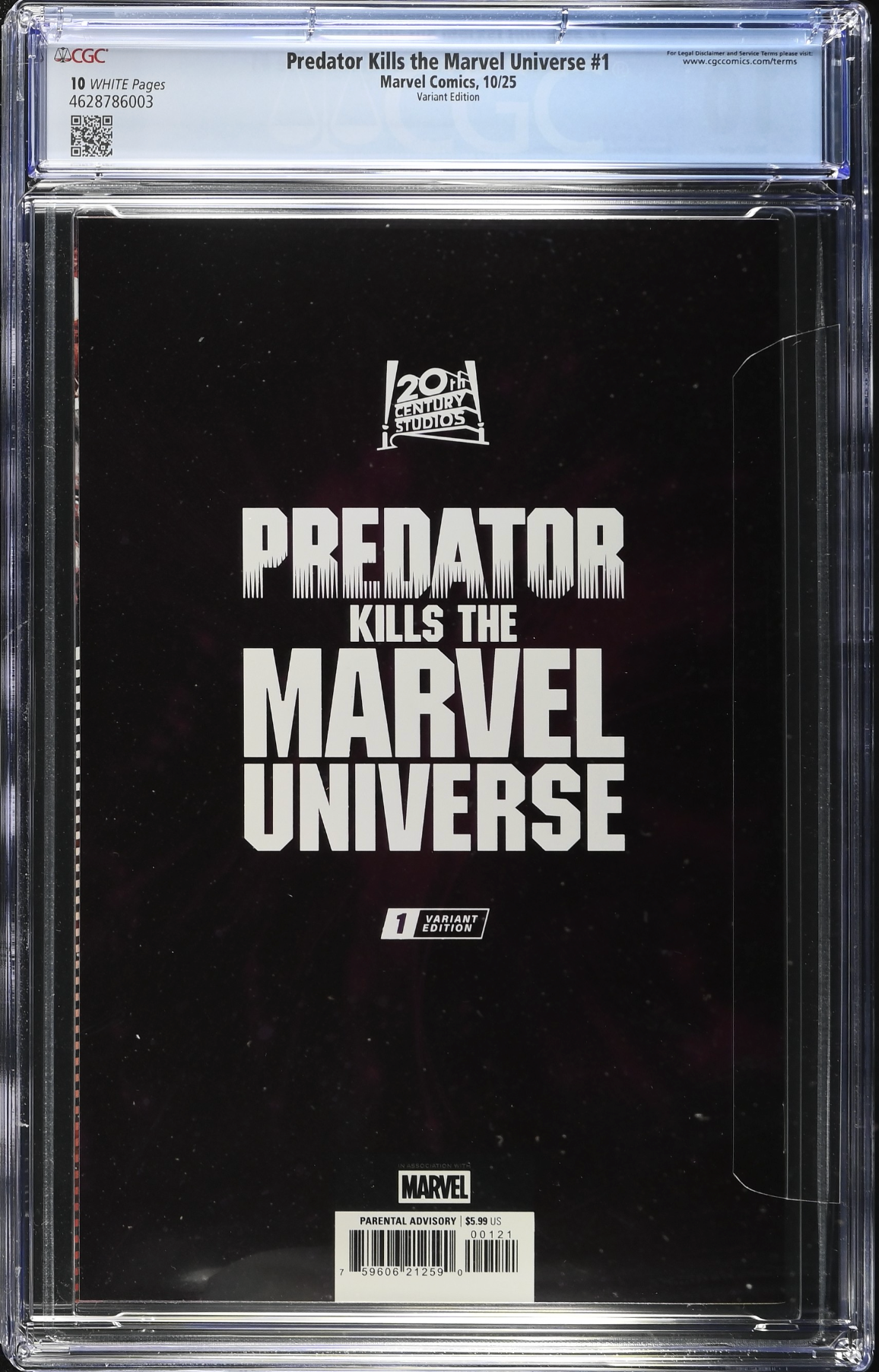 Predator Kills the Marvel Universe #1 Bandini Foil Variant CGC 10