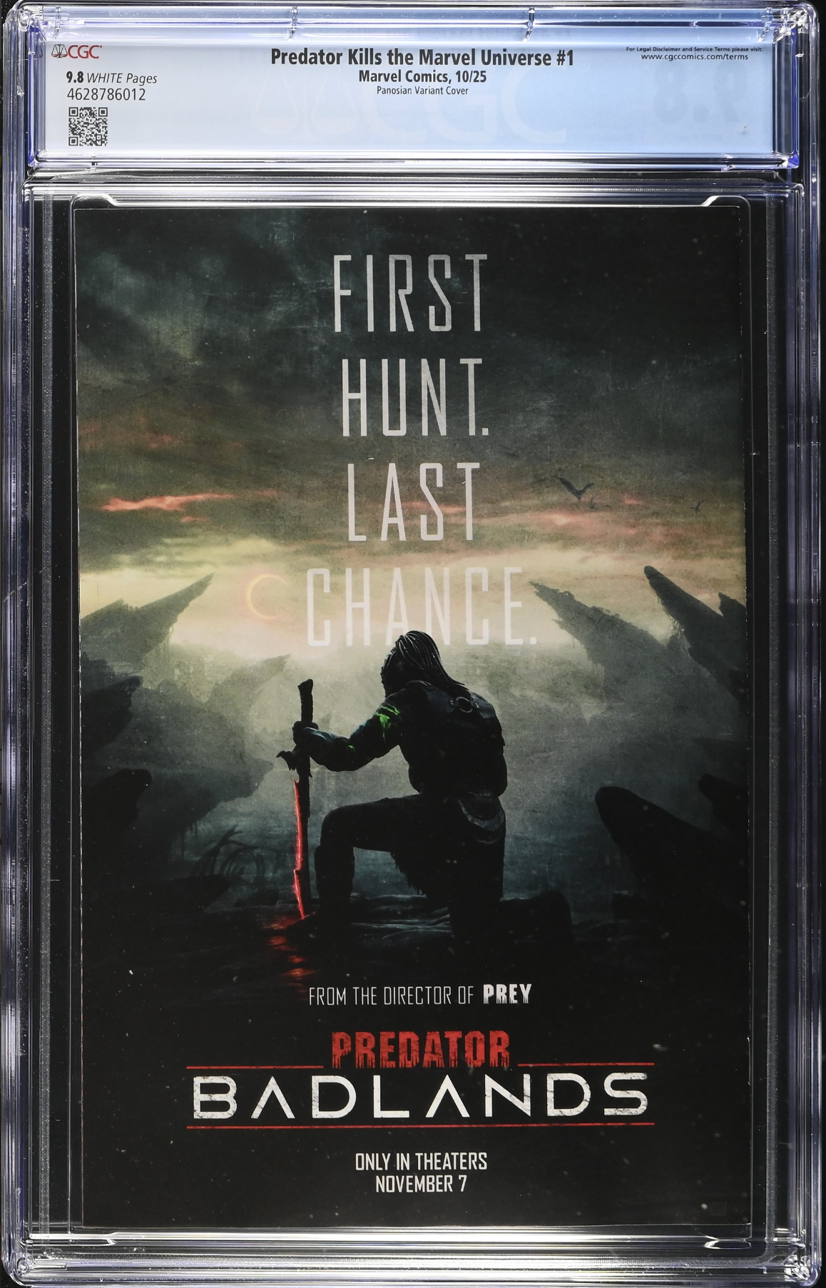 Predator Kills the Marvel Universe #1 Panosian Variant CGC 9.8