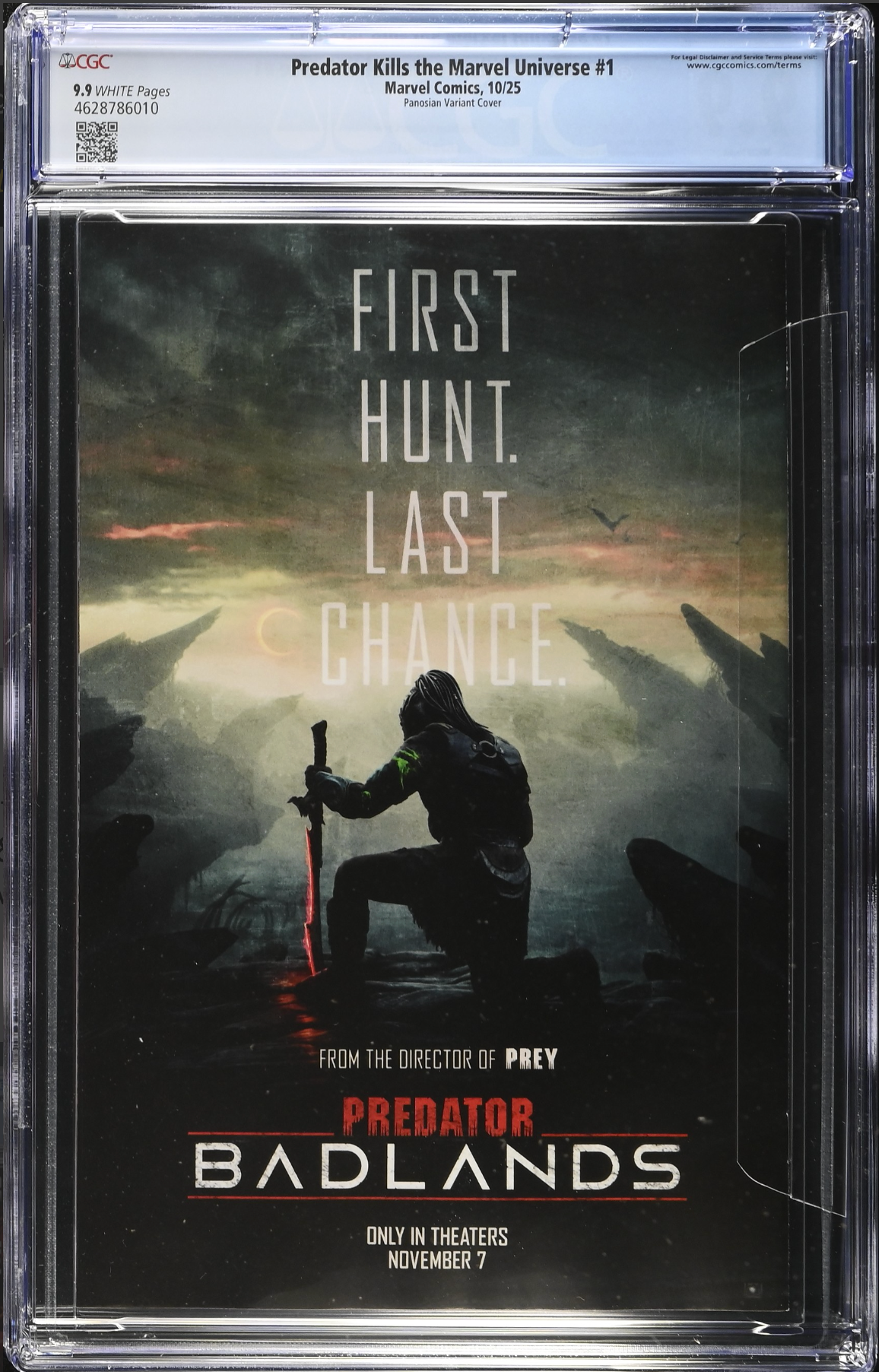 Predator Kills the Marvel Universe #1 Panosian Variant CGC 9.9