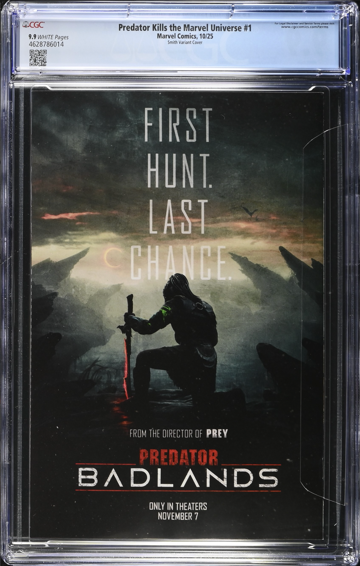 Predator Kills the Marvel Universe #1 Smith Variant CGC 9.9