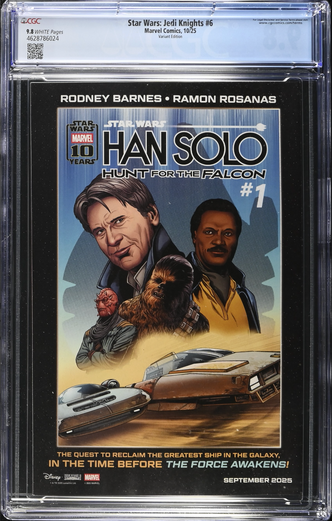 Star Wars: Jedi Knights #6 Sprouse Variant CGC 9.8