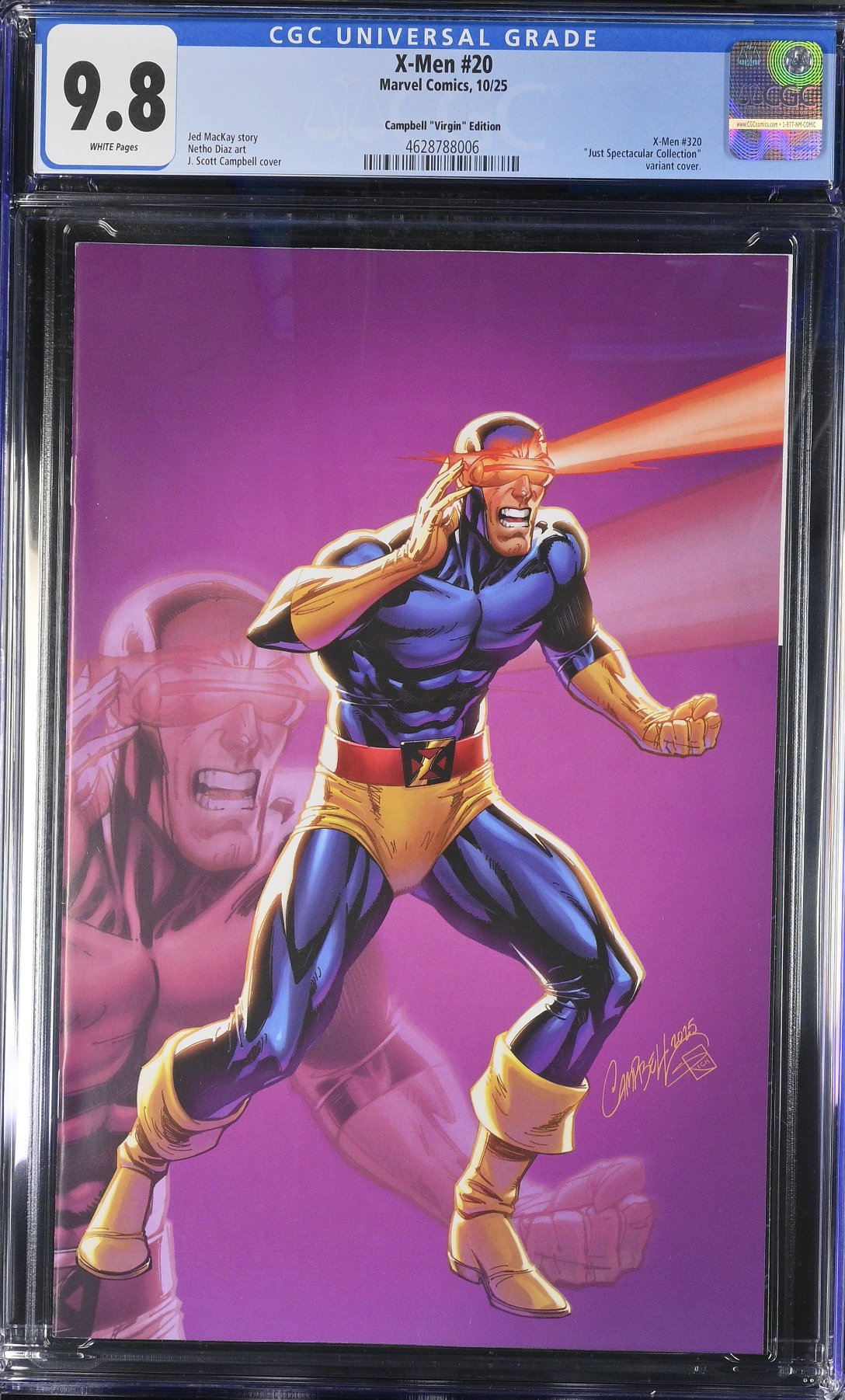 X-Men #20 Campbell 1:100 Virgin Retailer Incentive Variant CGC 9.8