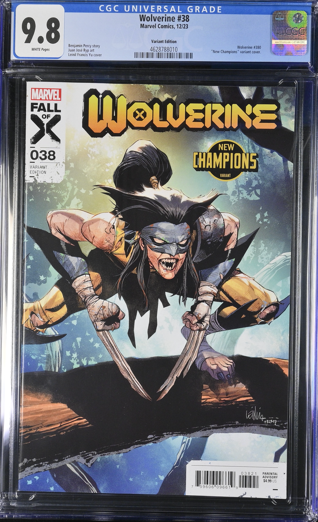 Wolverine #38 Yu Variant CGC 9.8