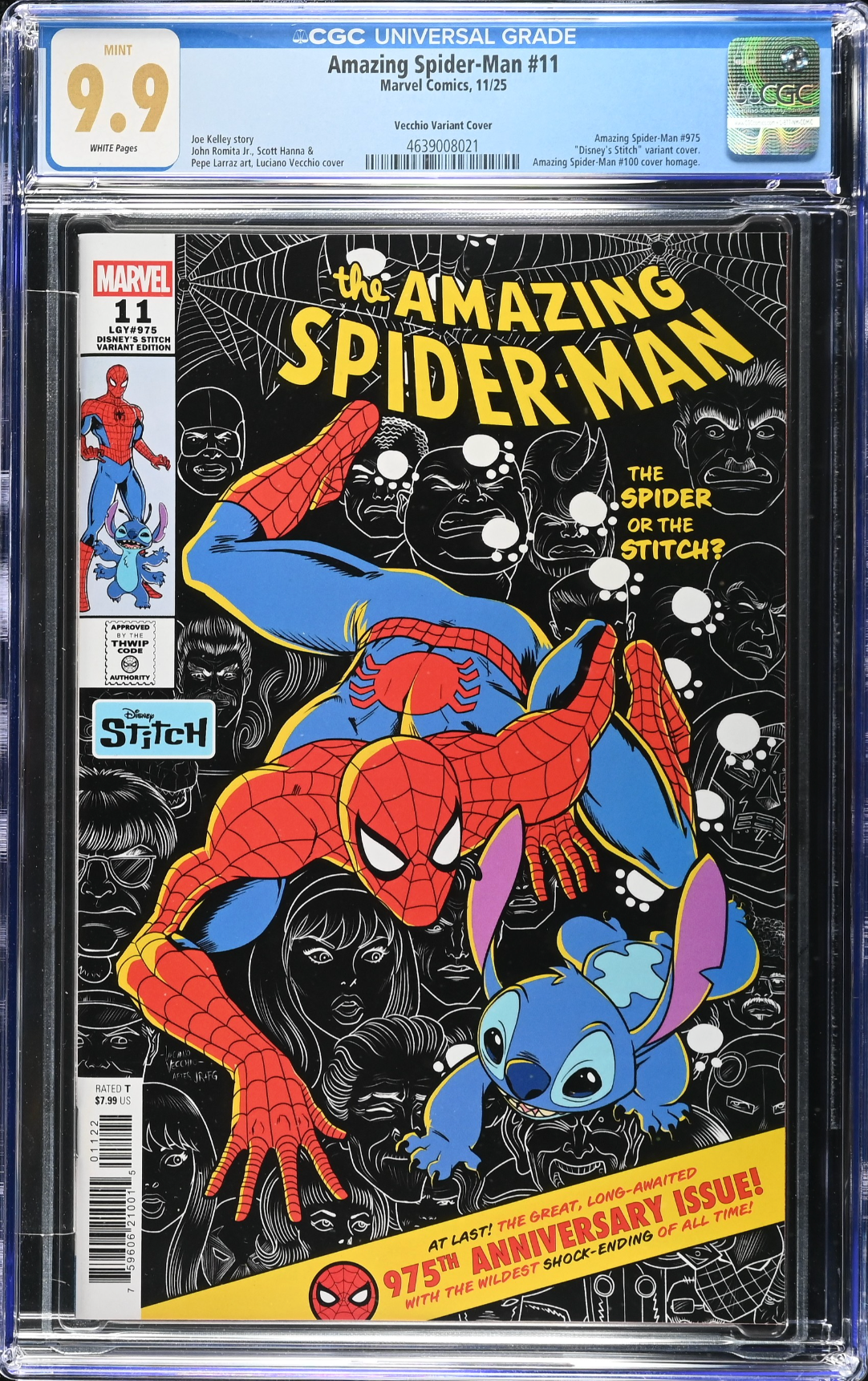 Amazing Spider-Man #11 Vecchio Disney Stitch Variant CGC 9.9