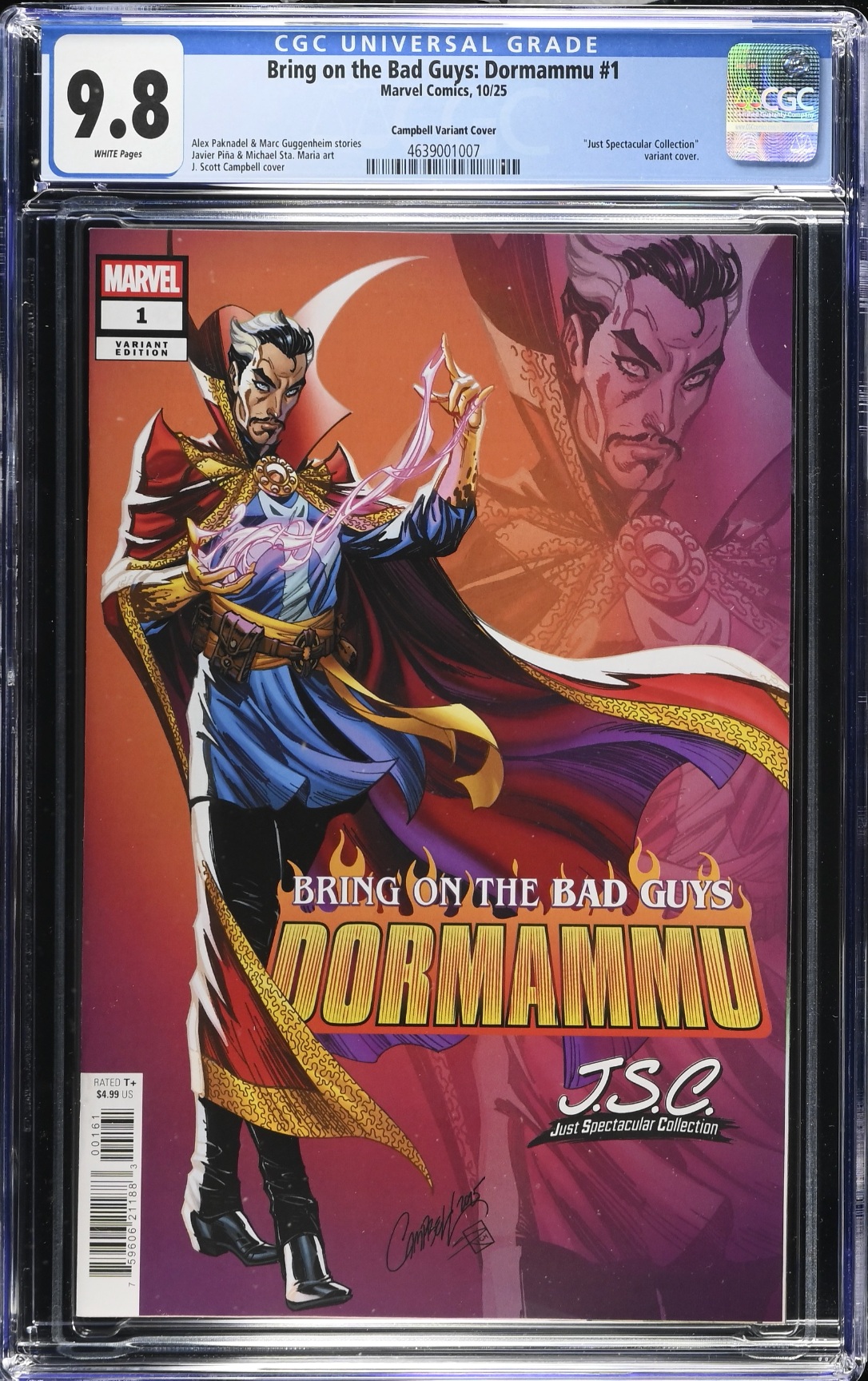 Bring on the Bad Guys: Dormammu #1 Campbell Variant CGC 9.8