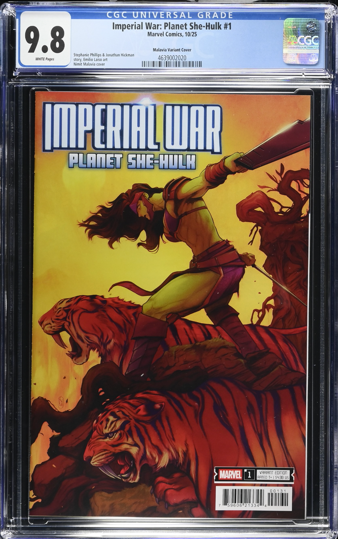 Imperial War: Planet She-Hulk #1 Malavia Variant CGC 9.8
