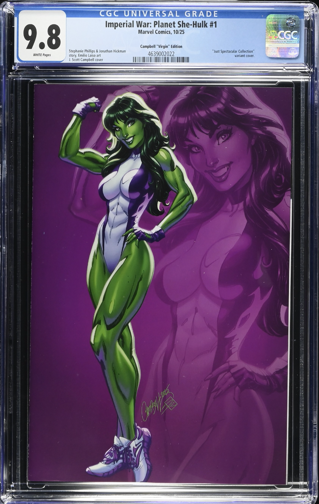 Imperial War: Planet She-Hulk #1 Campbell 1:100 Virgin Retailer Incentive Variant CGC 9.8