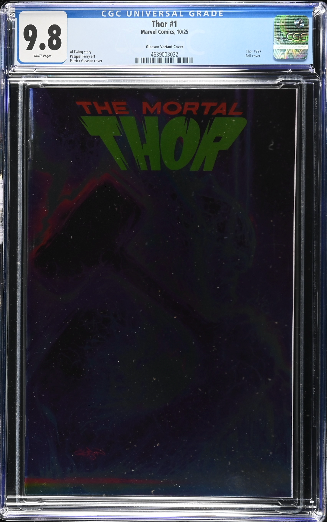 Thor #1 Gleason Foil Variant CGC 9.8