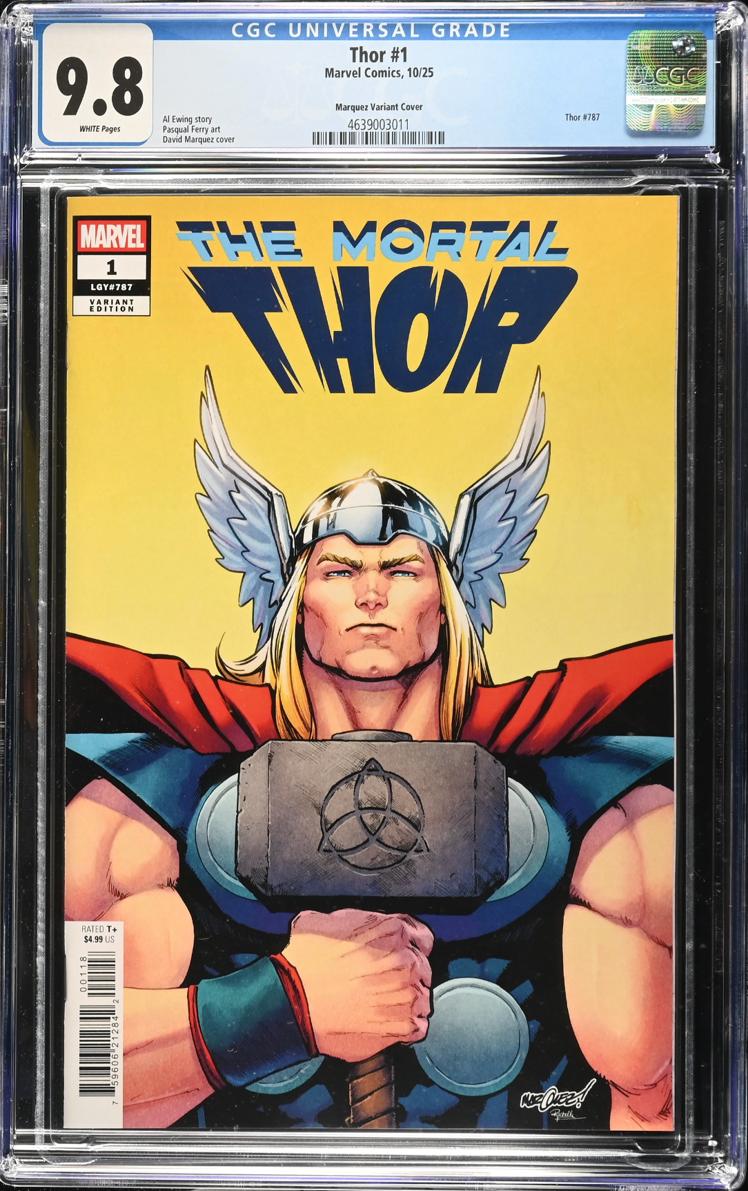 Thor #1 Marquez 1:25 Retailer Incentive Variant CGC 9.8