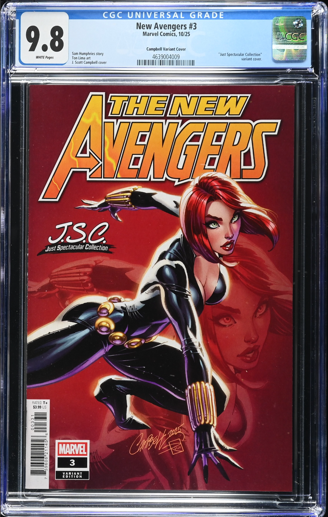 New Avengers #3 Campbell Variant CGC 9.8